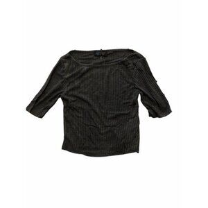 TopShop Crop Top Shirt Fitted Stretch Short Sleeve Casual NWT